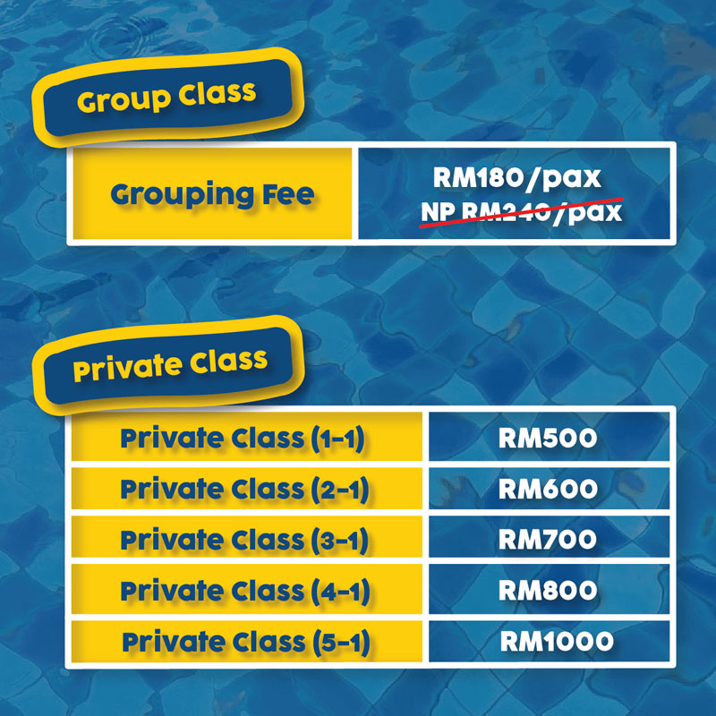 swimming class sri mahligai fee mobile