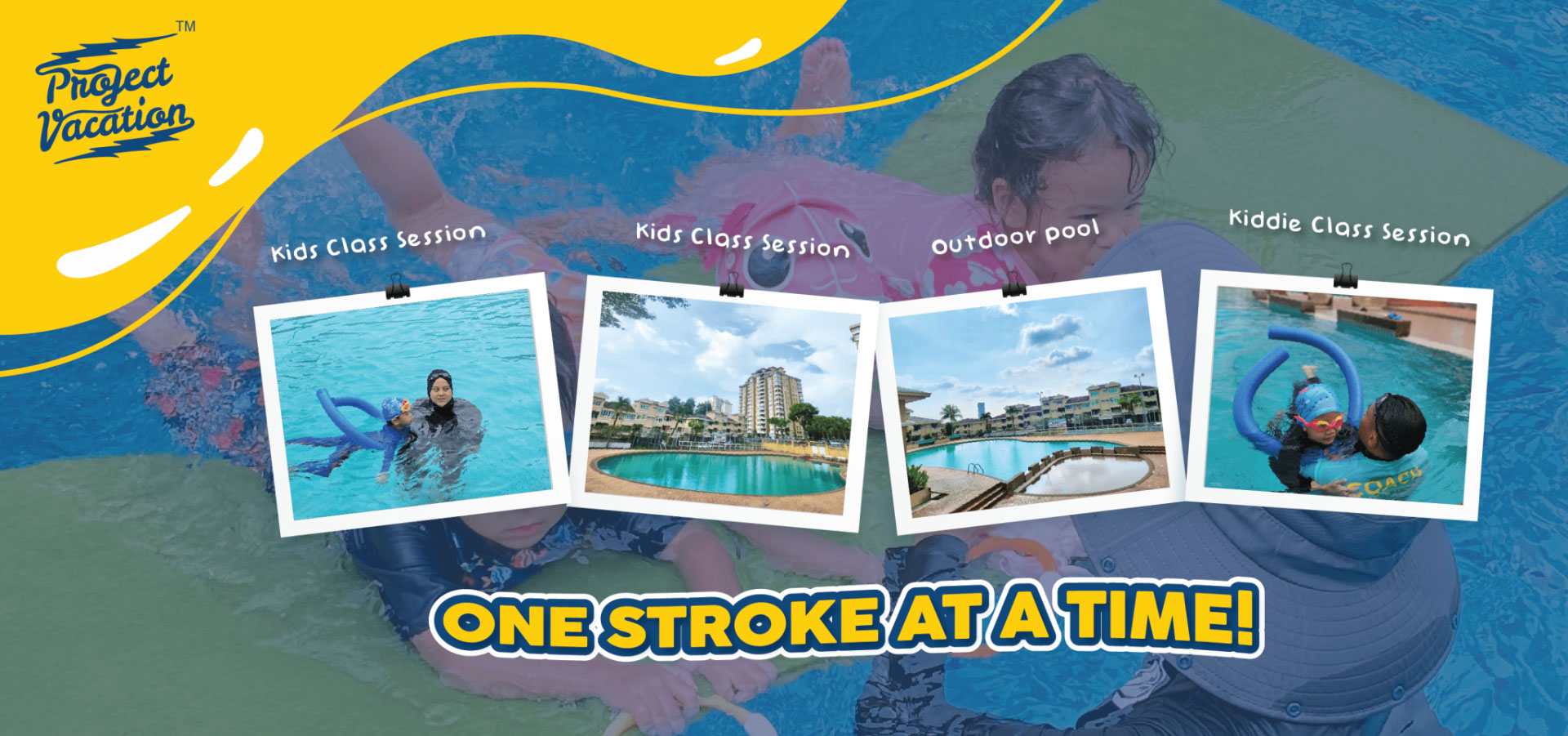 one stroke at time swimming class sri mahligai